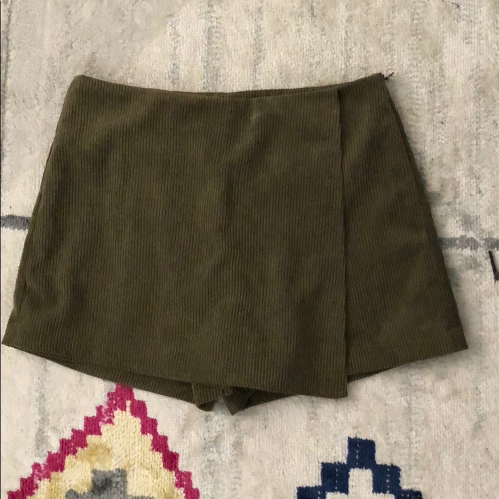 Army green skort